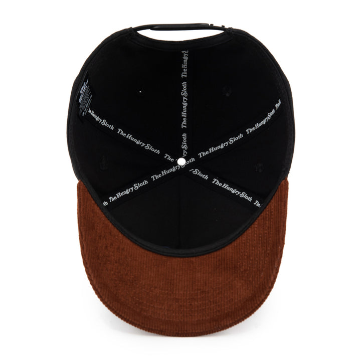 black and brown snapback hat