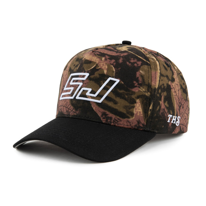 sj san jose snapback hat tree camo