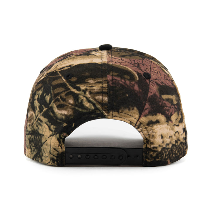 camo snapback hat back