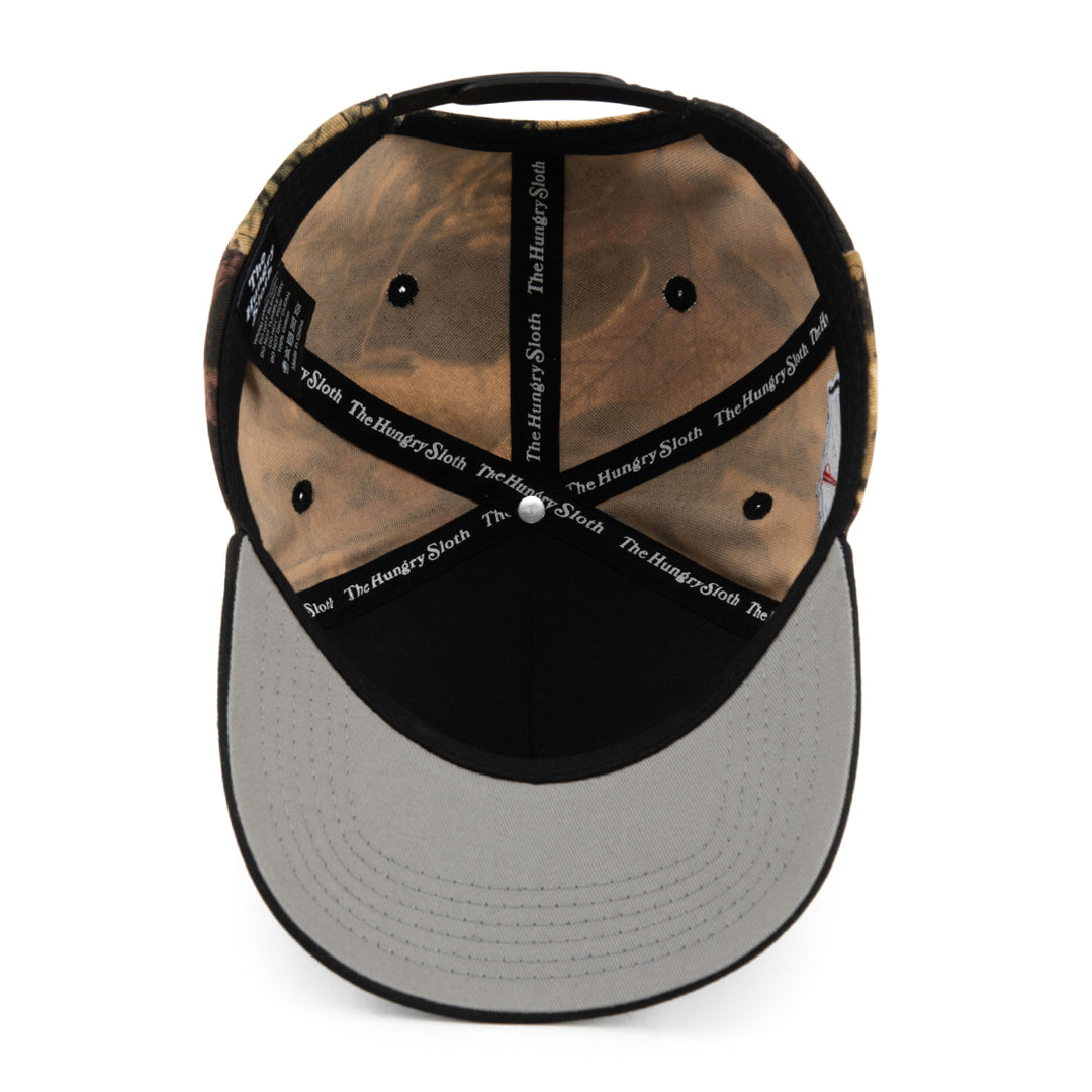 the hungry sloth snapback hat from the bottom