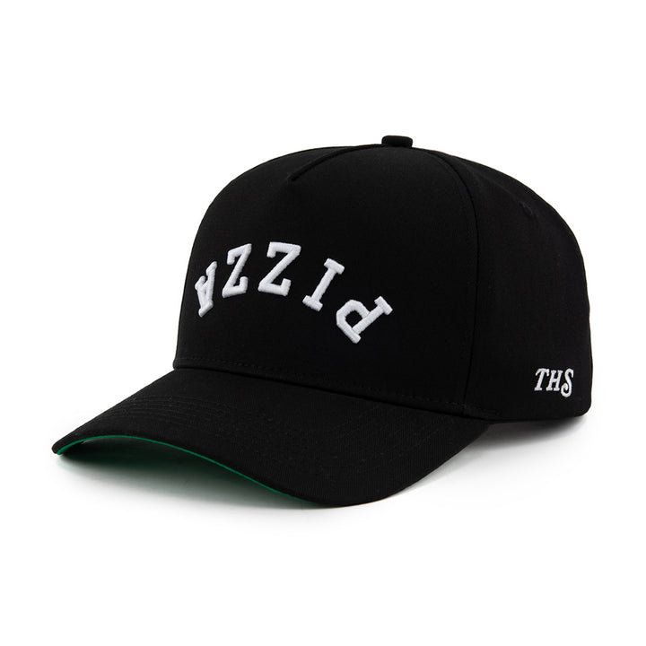 upside down pizza snapback hat