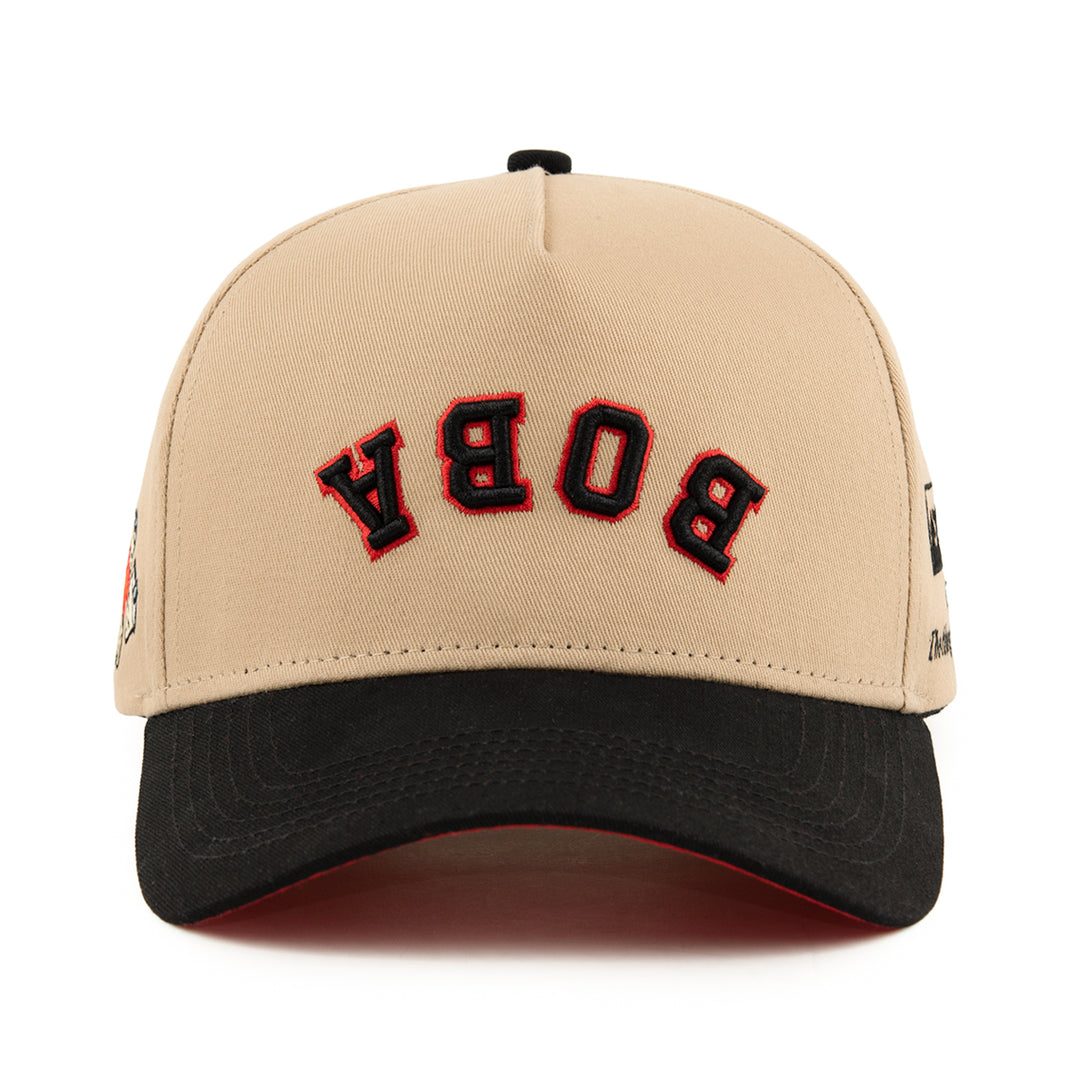 Khai Wu x The Hungry Sloth boba upside down snapback hat collaboration