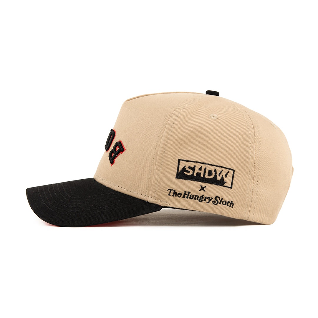 Khai Wu x The Hungry Sloth boba upside down snapback hat collaboration