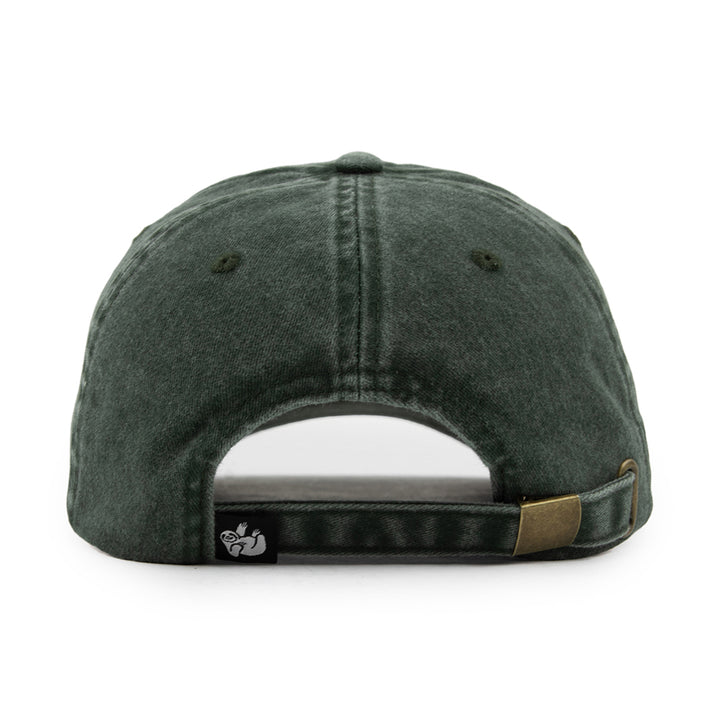 vintage olive dad hat from the hungry sloth