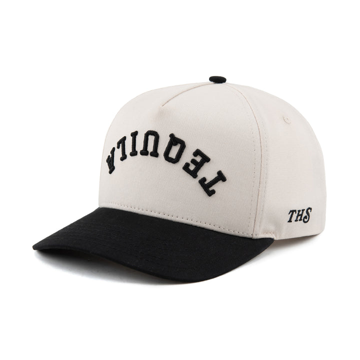 upside down tequila snapback hat