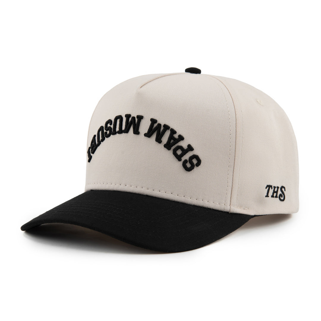 spam musubi upside down snapback hat