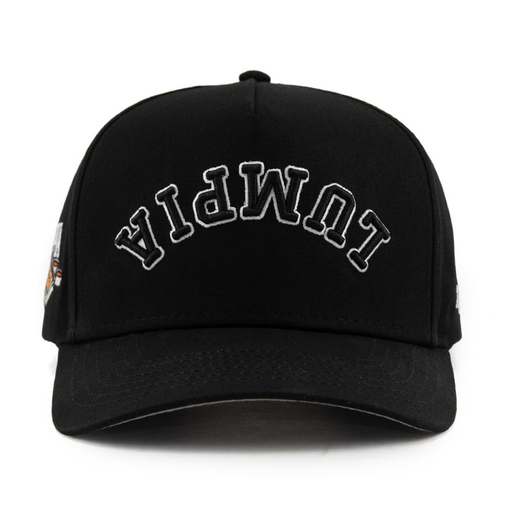 lumpia upside down snapback hat black