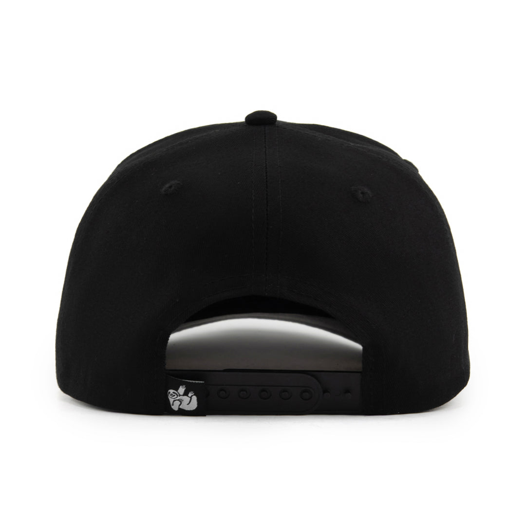 black snapback hat