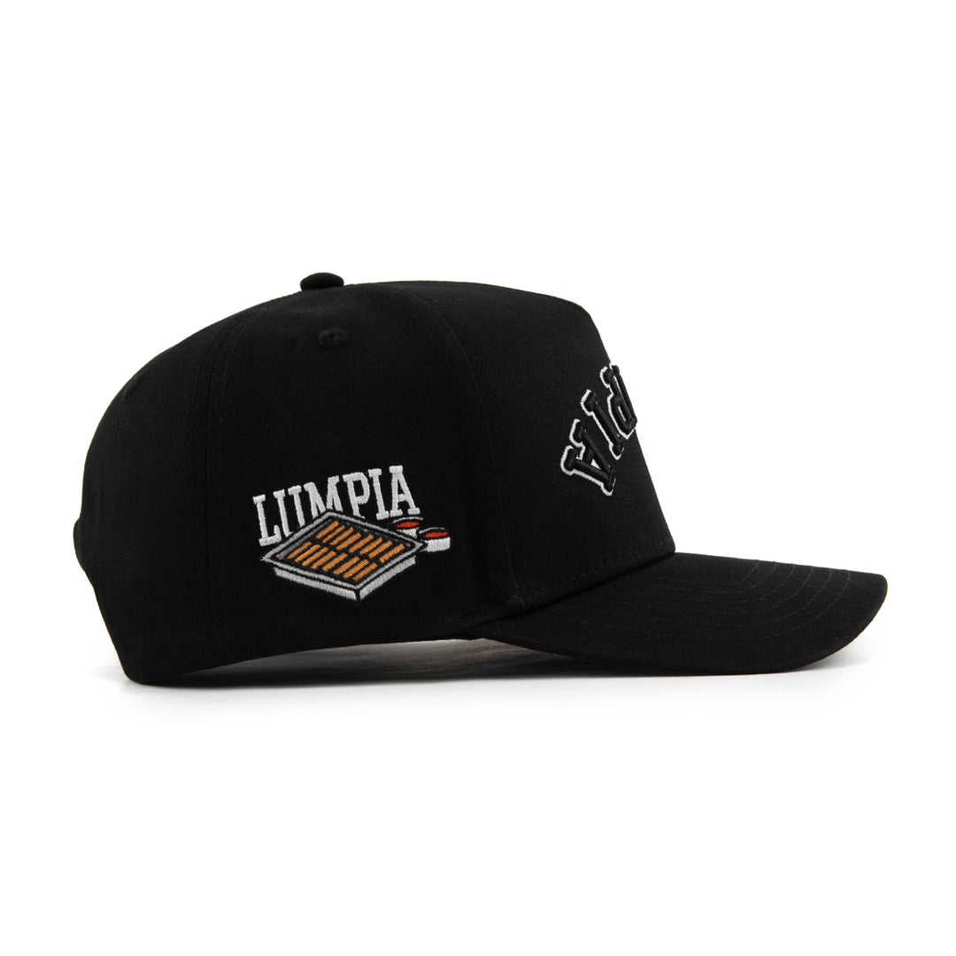 lumpia upside down snapback hat black