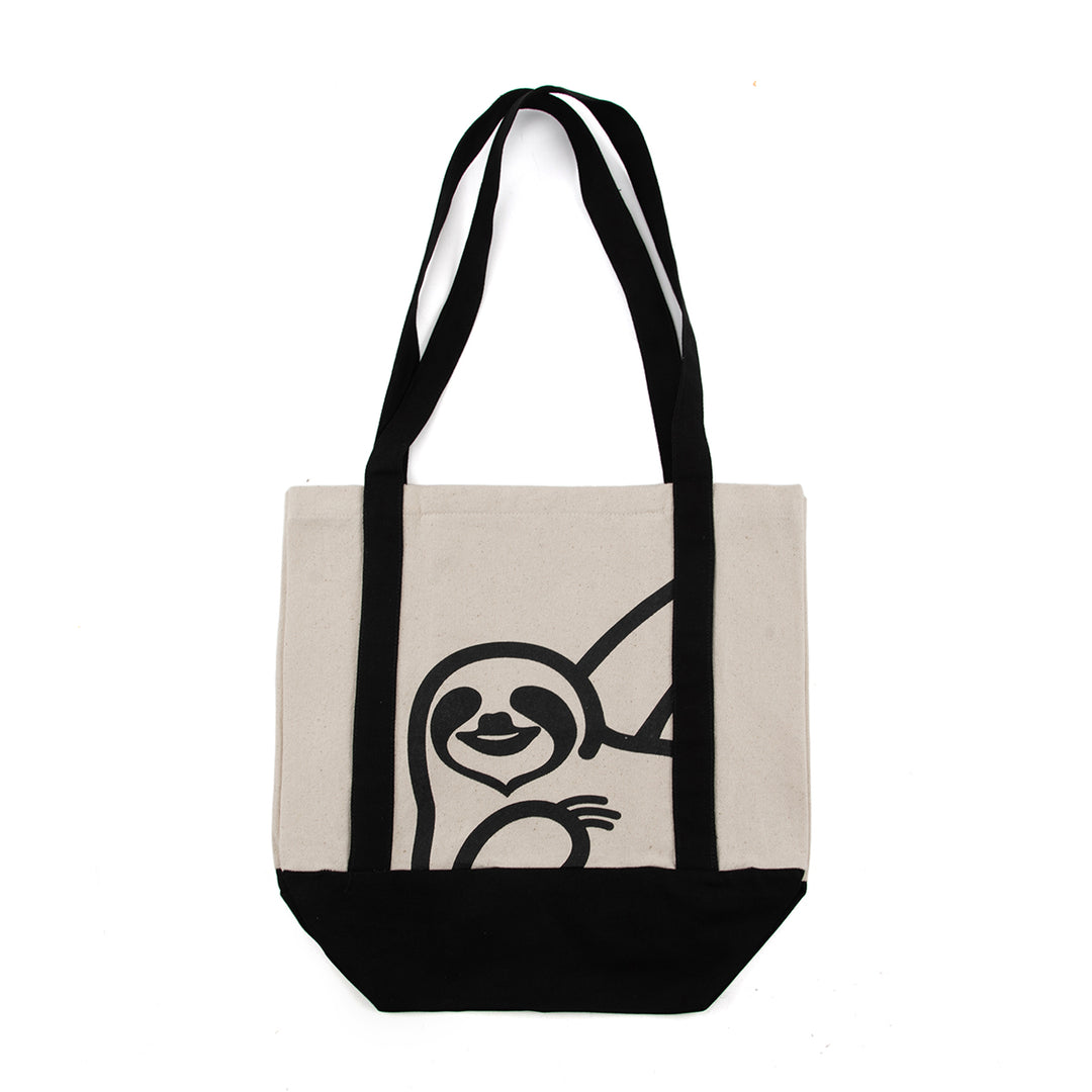 the hungry sloth tote bag