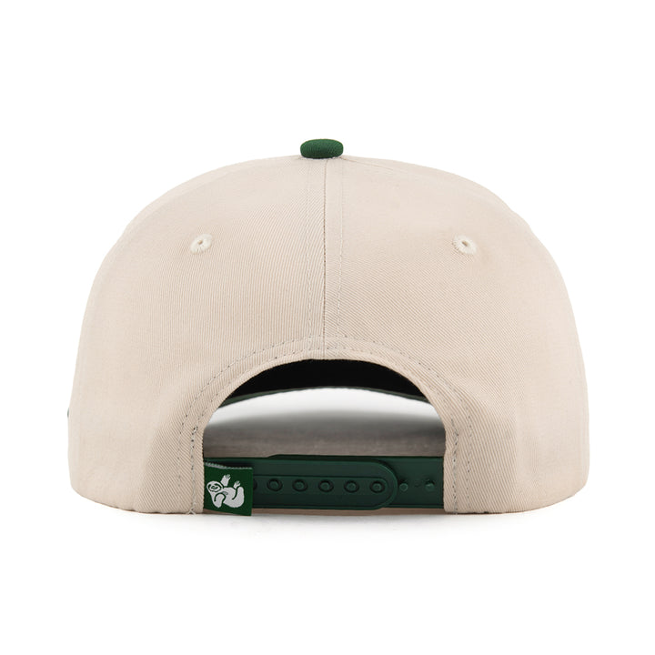 snapback hat with the hungry sloth logo on the back