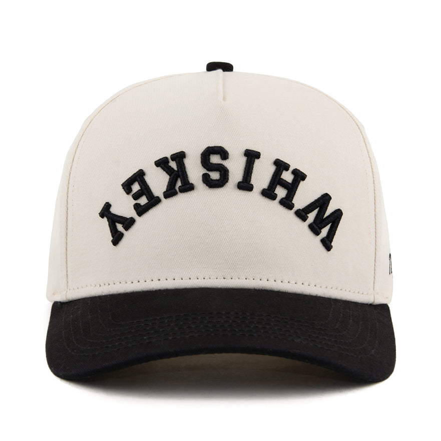 whiskey upside down snapback hat