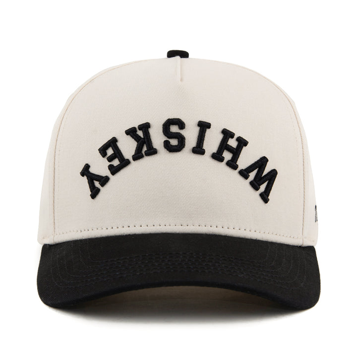 whiskey upside down snapback hat