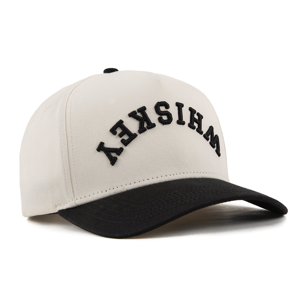 whiskey upside down snapback hat