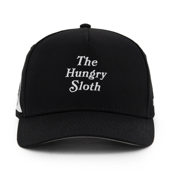 the hungry sloth a-frame snapback hat