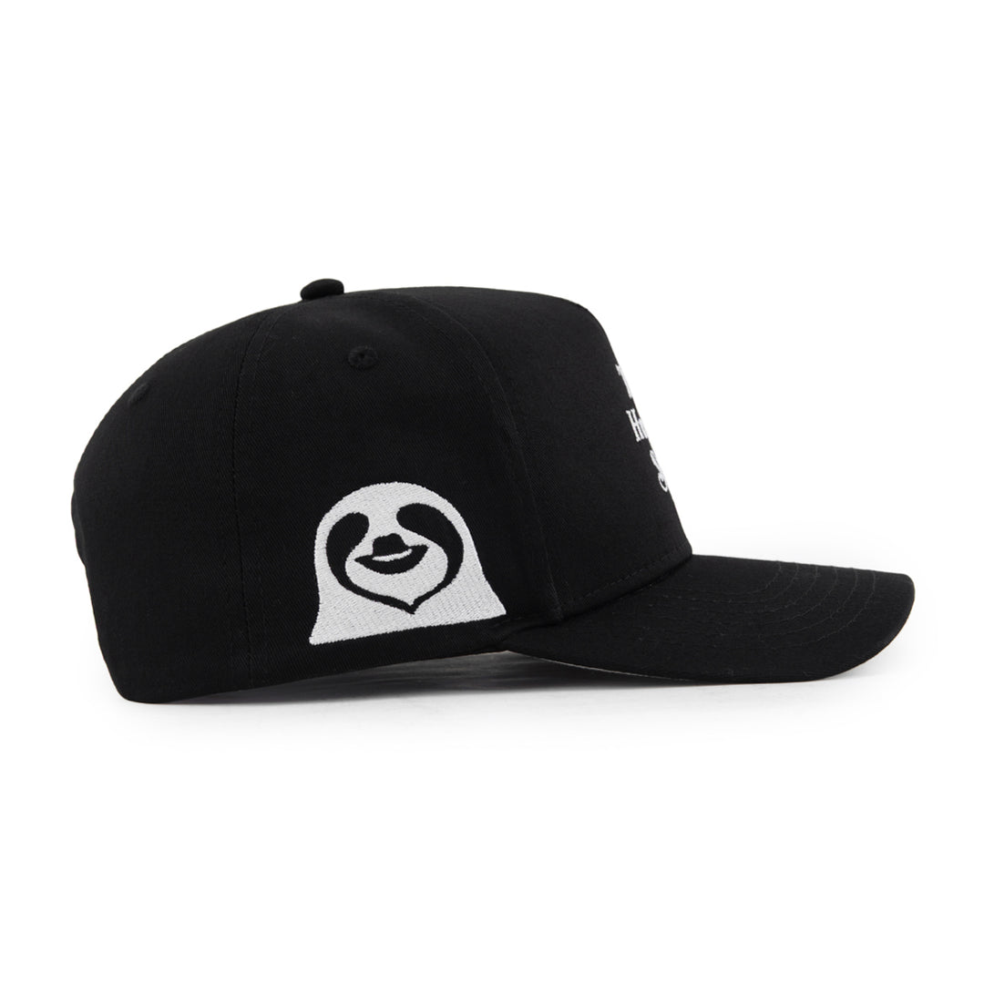 the hungry sloth a-frame snapback hat