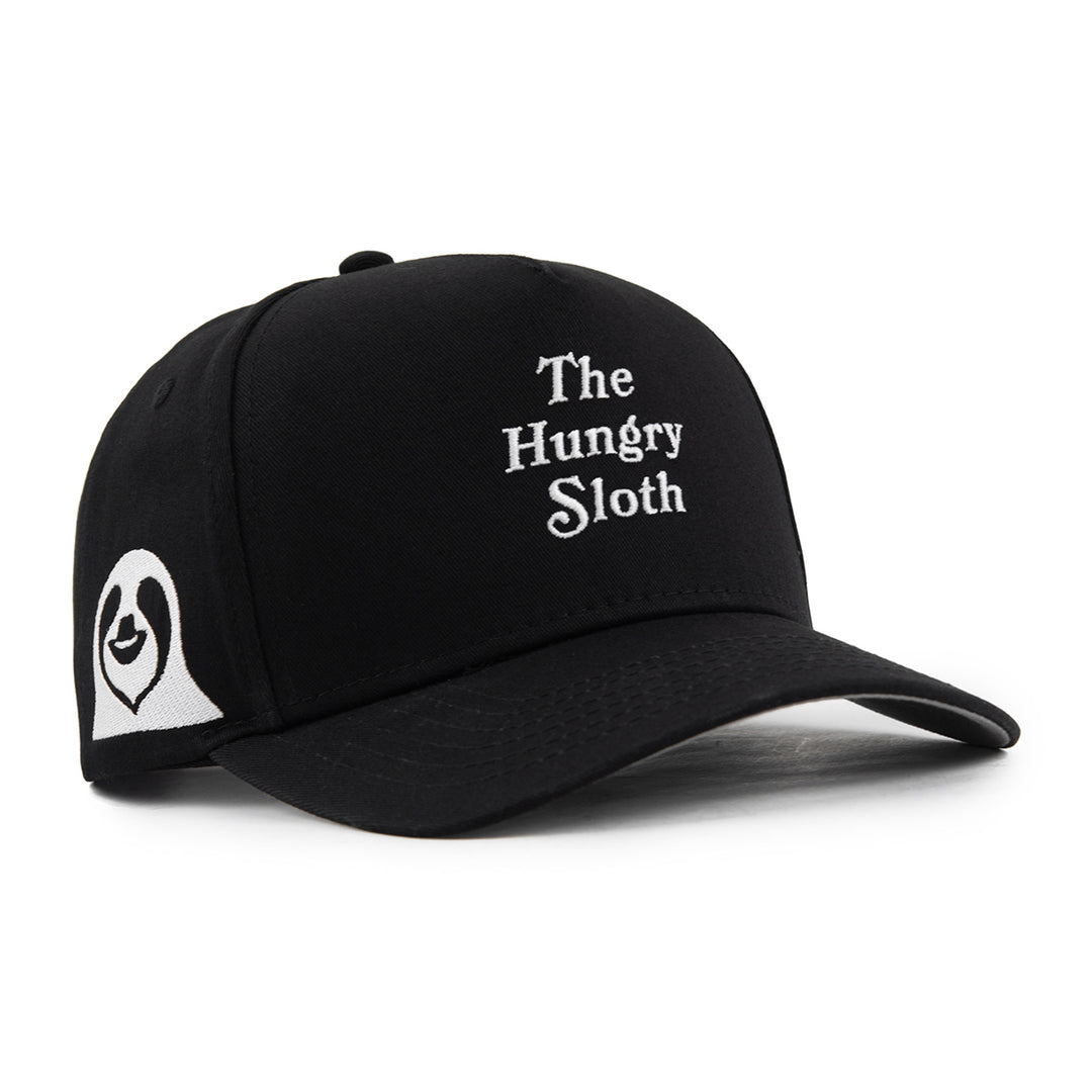 the hungry sloth a-frame snapback hat