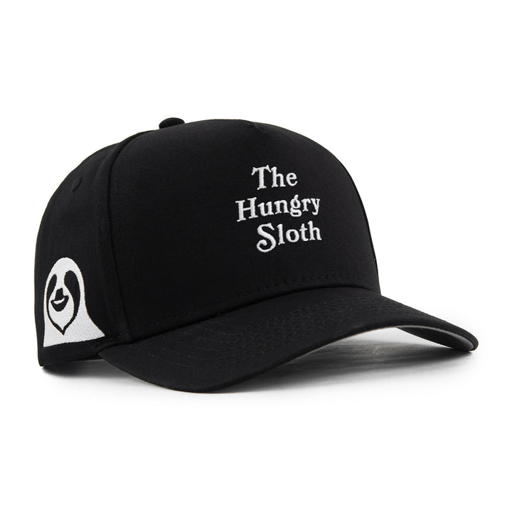 the hungry sloth a-frame snapback hat