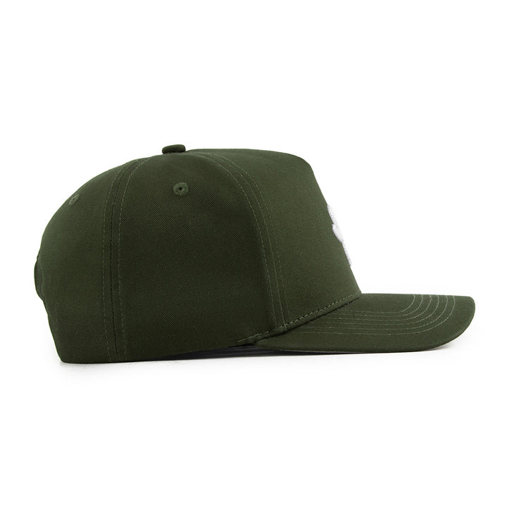 olive green snapback hat