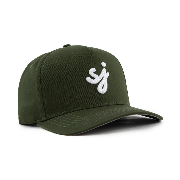 sj san jose cursive snapback hat