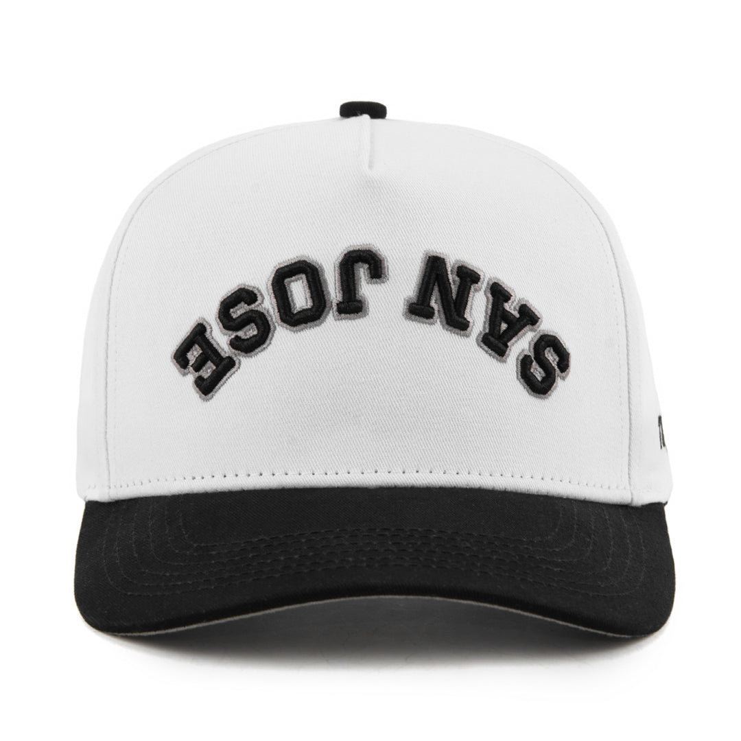 san jose upside down snapback hat