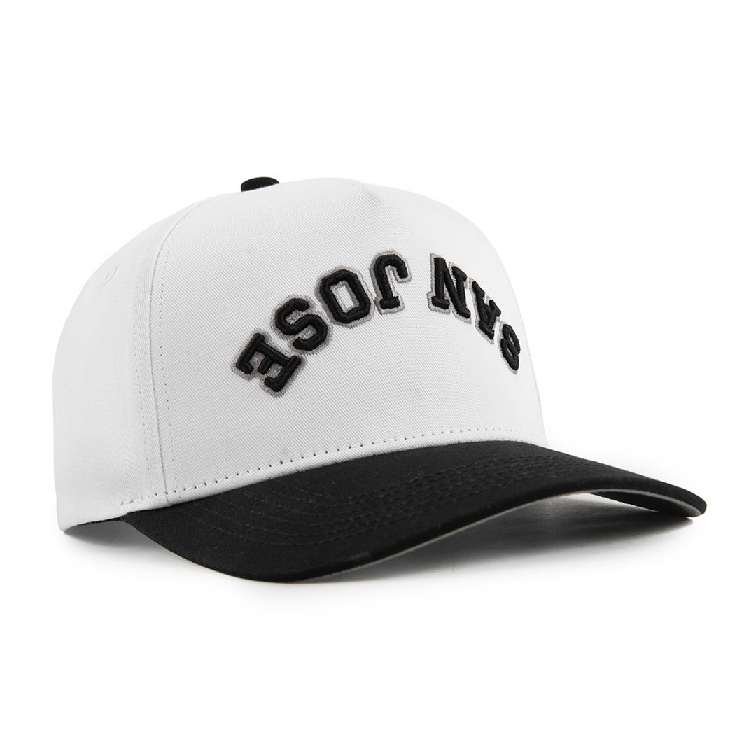 san jose upside down snapback hat