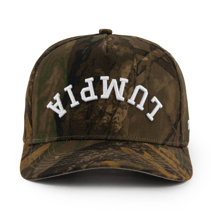 lumpia upside down snapback hat tree camo