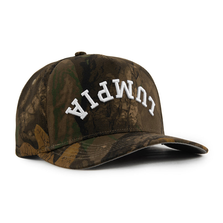 lumpia upside down snapback hat tree camo