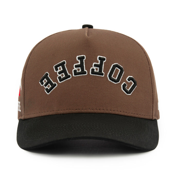 coffee upside down snapback hat san francisco coffee festival edition