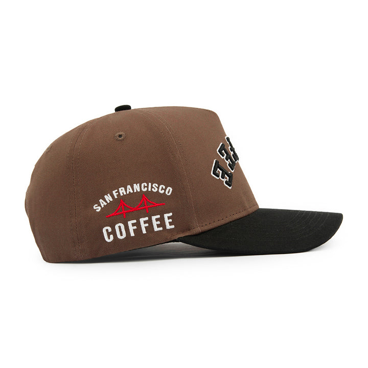 coffee upside down snapback hat san francisco coffee festival edition