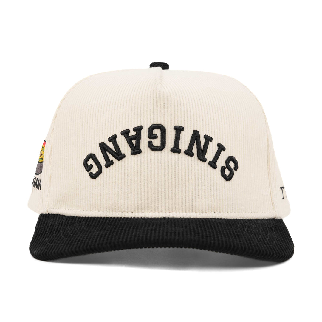sinigang upside down snapback hat corduroy