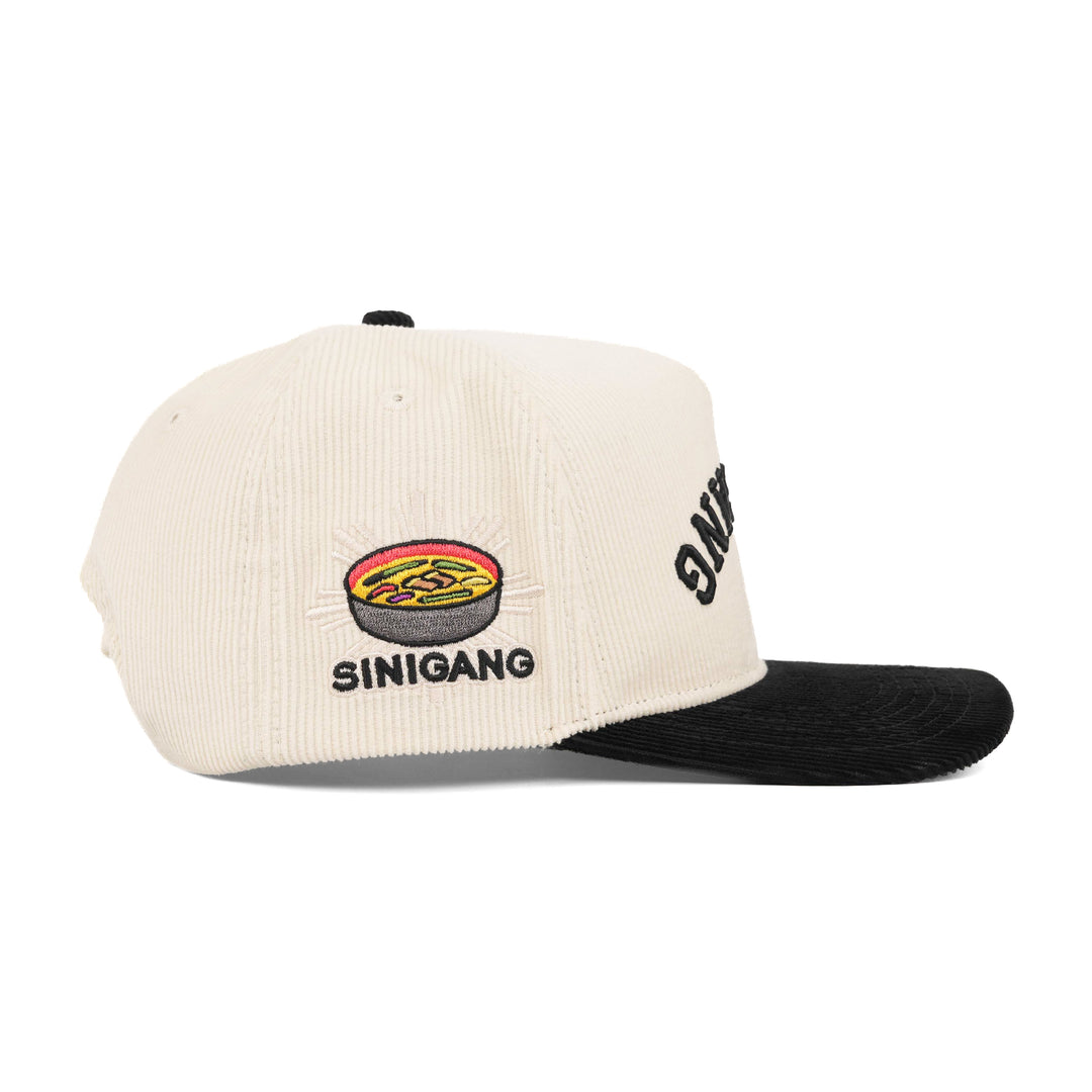 sinigang upside down snapback hat corduroy