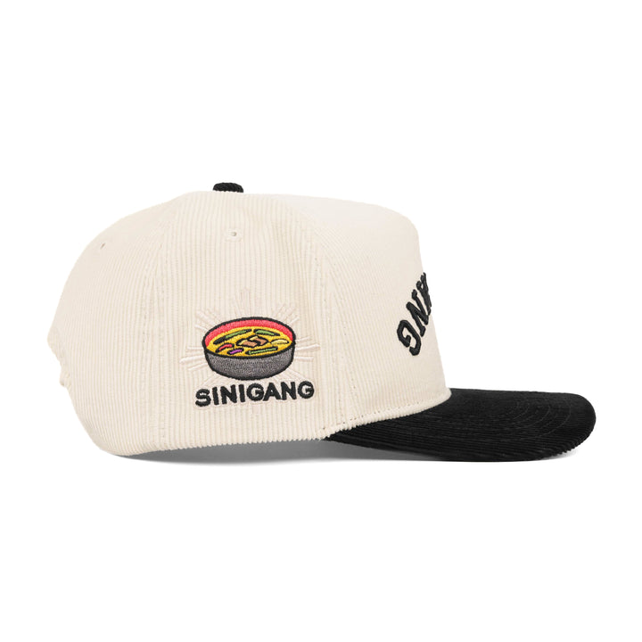 sinigang upside down snapback hat corduroy