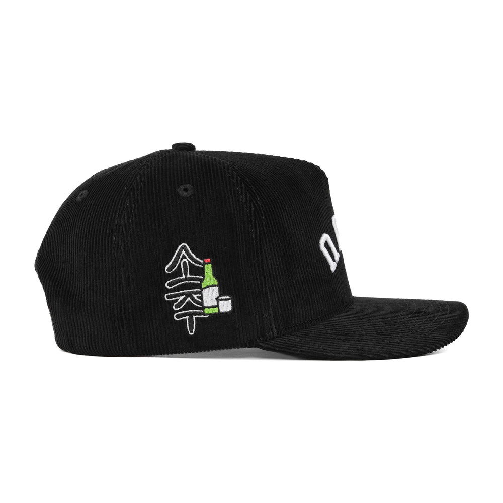 soju upside down snapback hat corduroy