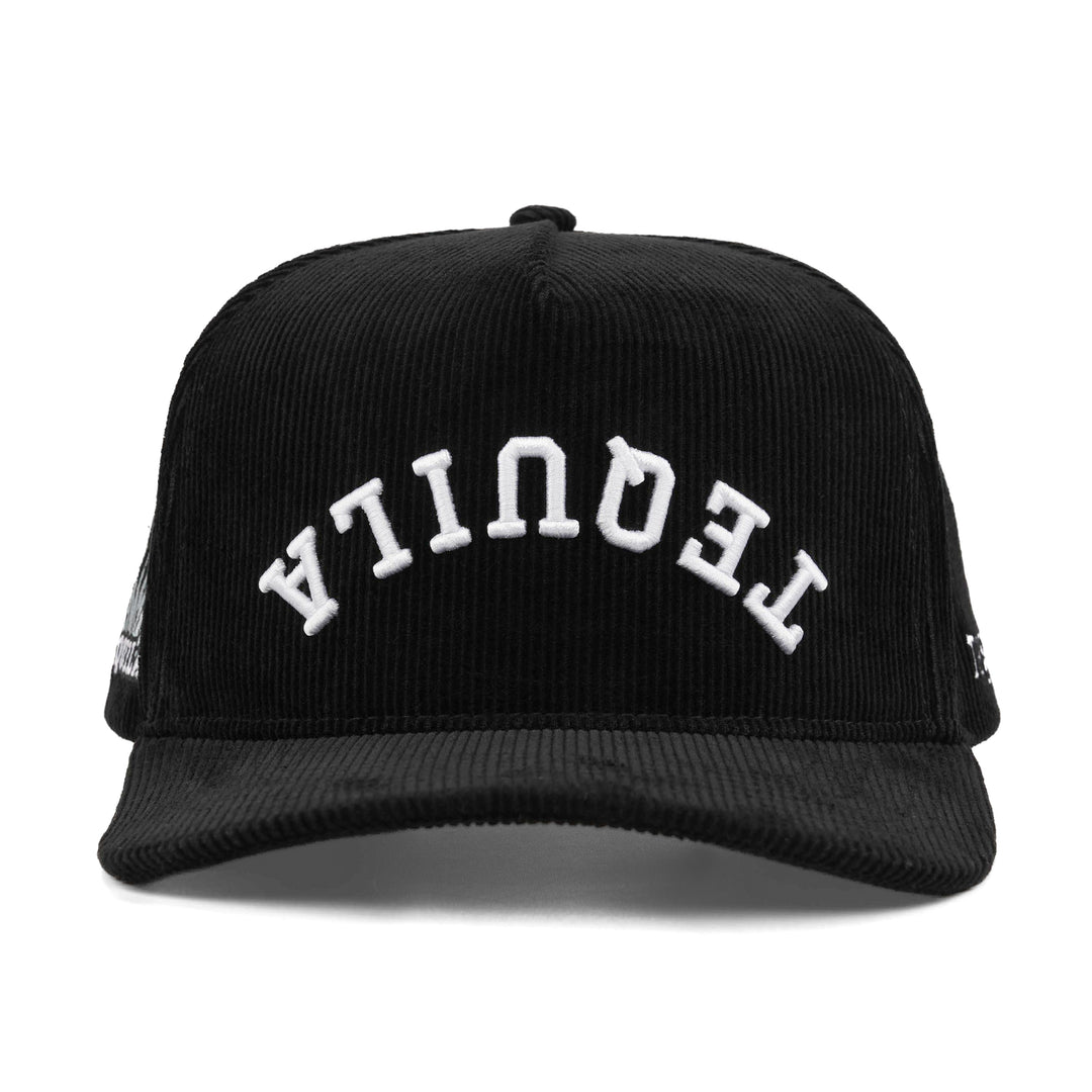 tequila upside down snapback hat corduroy