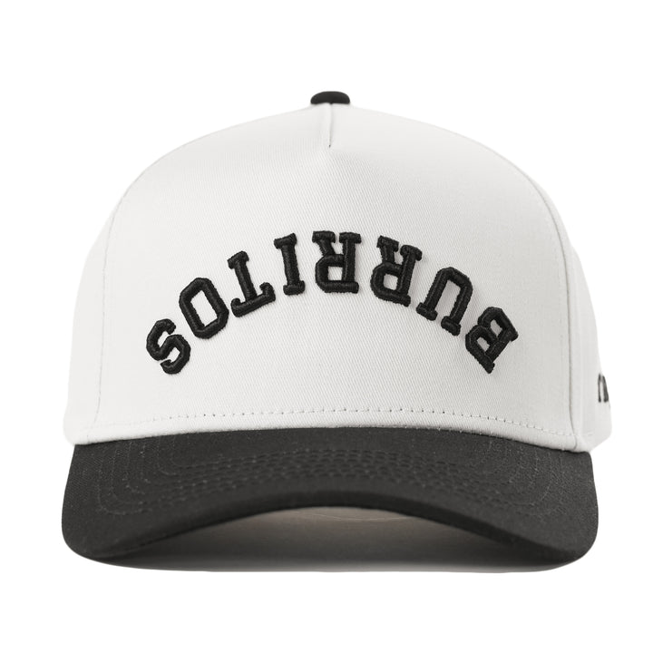 burritos upside down a-frame snapback hat