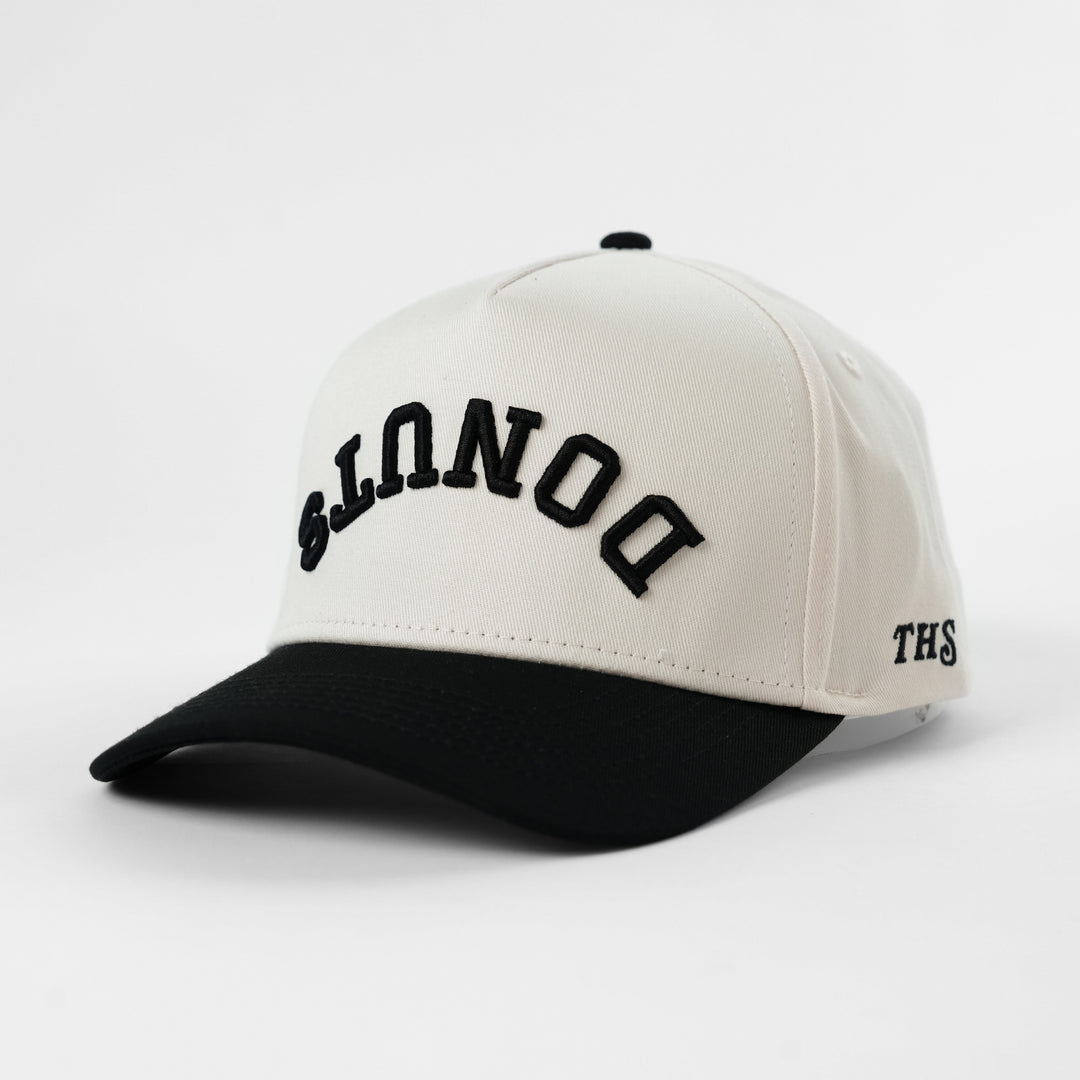 donuts upside down a-frame snapback hat