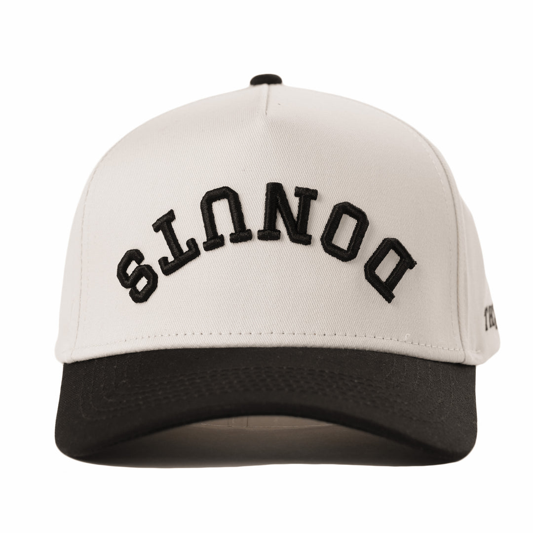 donuts upside down a-frame snapback hat