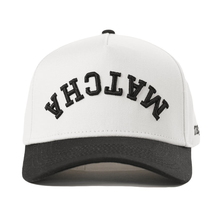 matcha upside down a-frame snapback hat