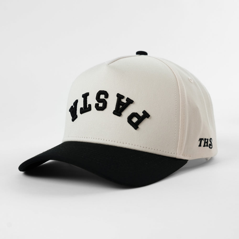 pasta upside down a-frame snapback hat