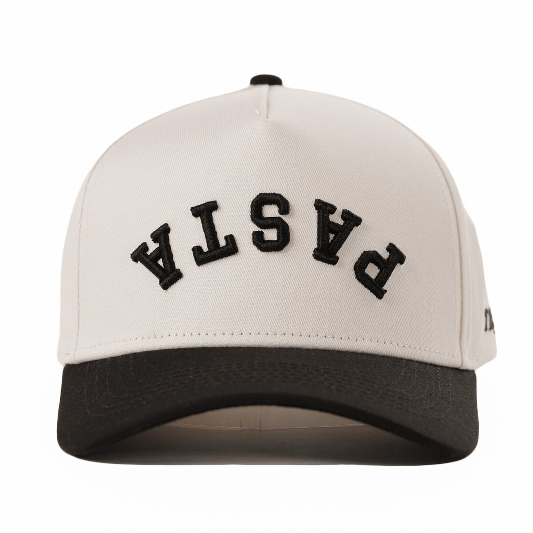 pasta upside down a-frame snapback hat