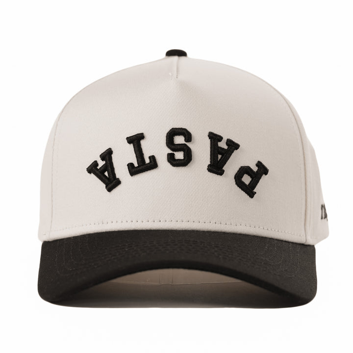 pasta upside down a-frame snapback hat