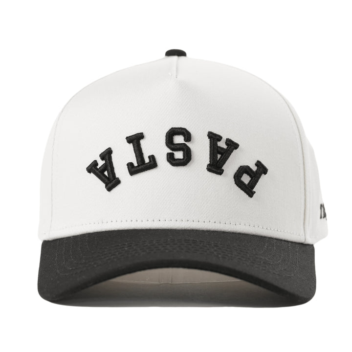 pasta upside down a-frame snapback hat