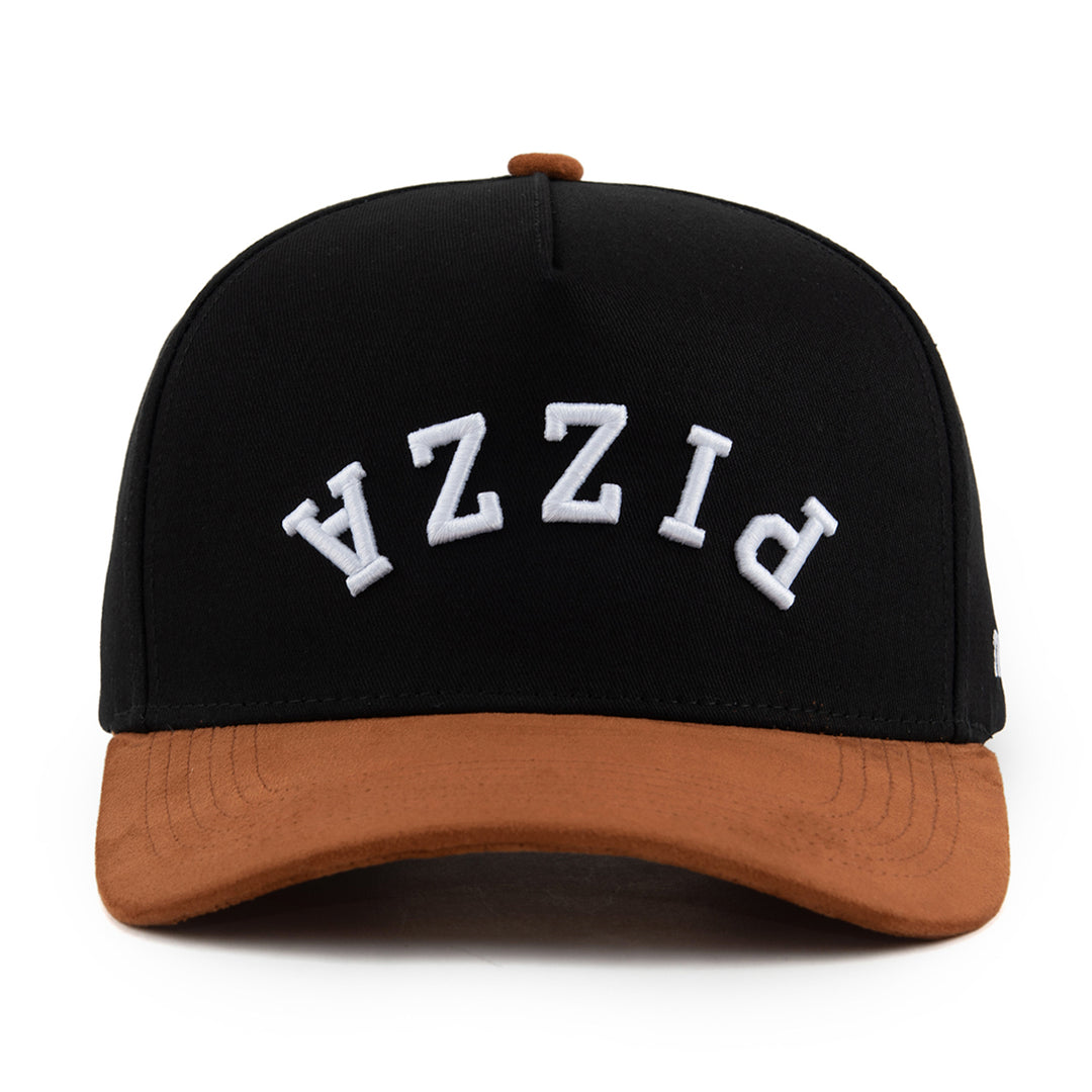 pizza upside down a-frame snapback hat
