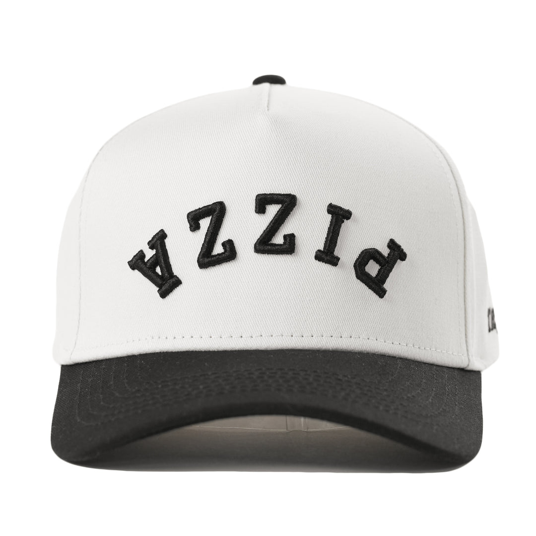 pizza upside down a-frame snapback hat