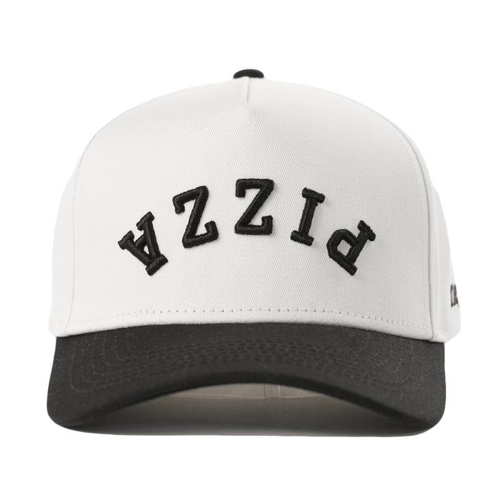 pizza upside down a-frame snapback hat