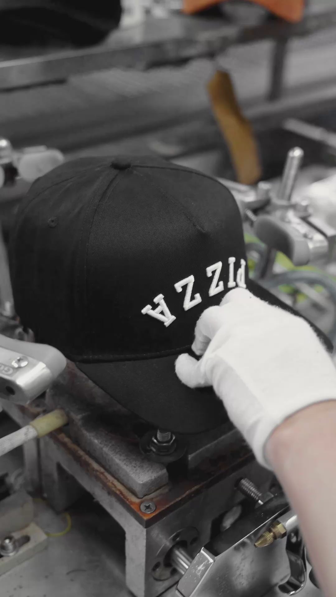 pizza upside down snapback hat