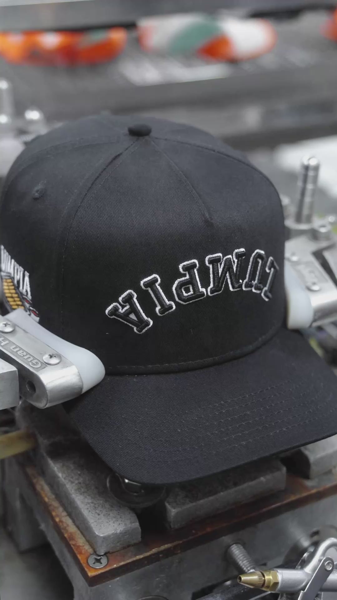 lumpia upside down snapback hat black