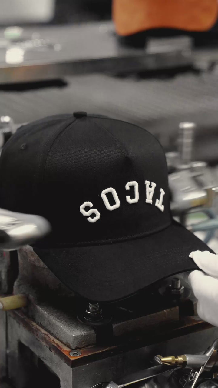 tacos upside down snapback hat