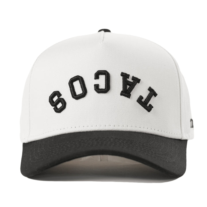 tacos upside down a-frame snapback hat